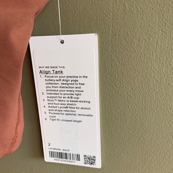 NWT Align Tank Ancient Copper - Picture 6 of 7